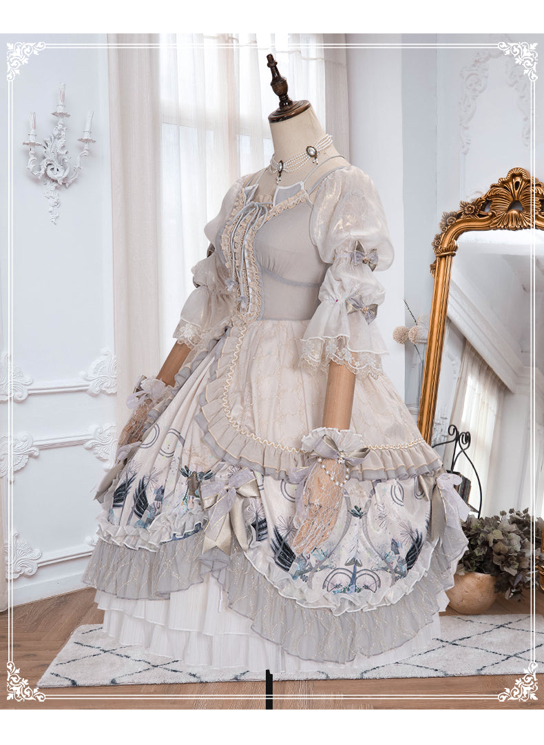 YingLuoFu - Rose Girl - Lolita Tea Party Wedding OP Dress