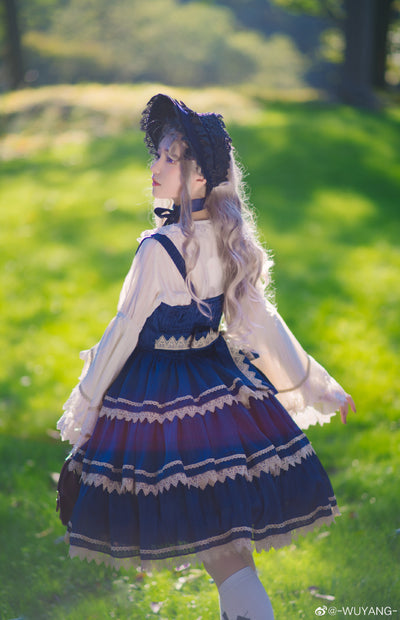 Infanta~Cake Tree~Classic Lolita JSK Dress Tiered Lace Dress   