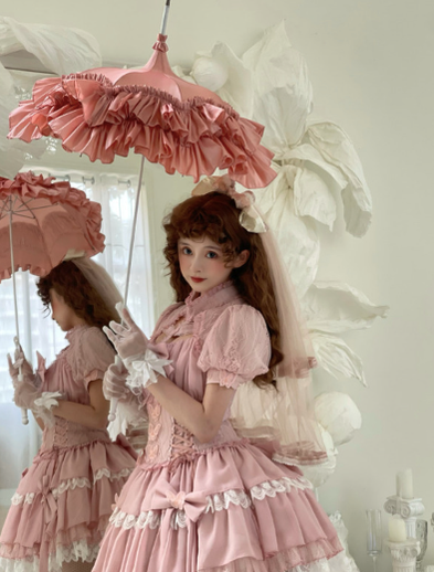 Vintage Luxurious European Style Wedding Lolita Parasol Multicolors   