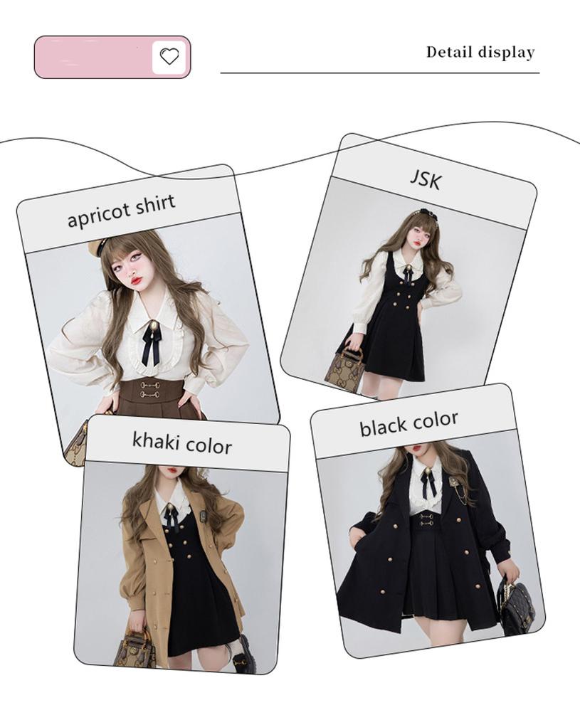 Yingtang - Plus Size Lolita JK Suit Royal College Vintage