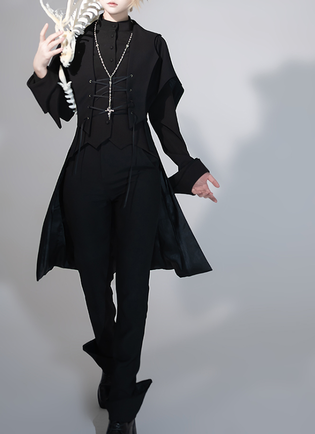 Princess Chronicles - Yan Ye - Ouji Lolita Swallowtail Long Vest