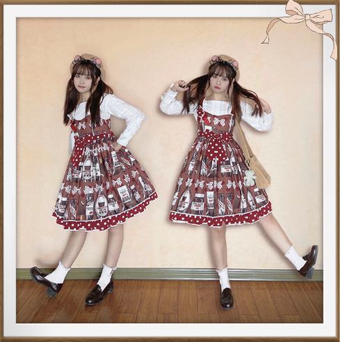 Confession Balloon - Sweet Lolita Chocolate Kawaii Daily Lolita JSK