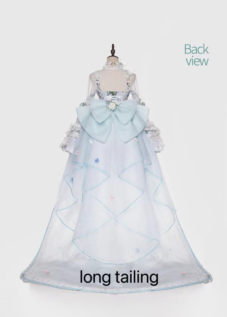 Youpairui - Sylph - Classic Lolita Tea Party Green Jumper Dress