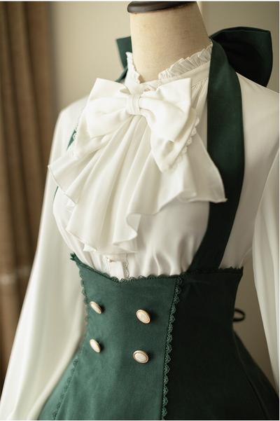 (BuyForMe) Forest Wardrobe~South of the Forest~Vintage Lolita Halter JSK Dress French Style Blouse   