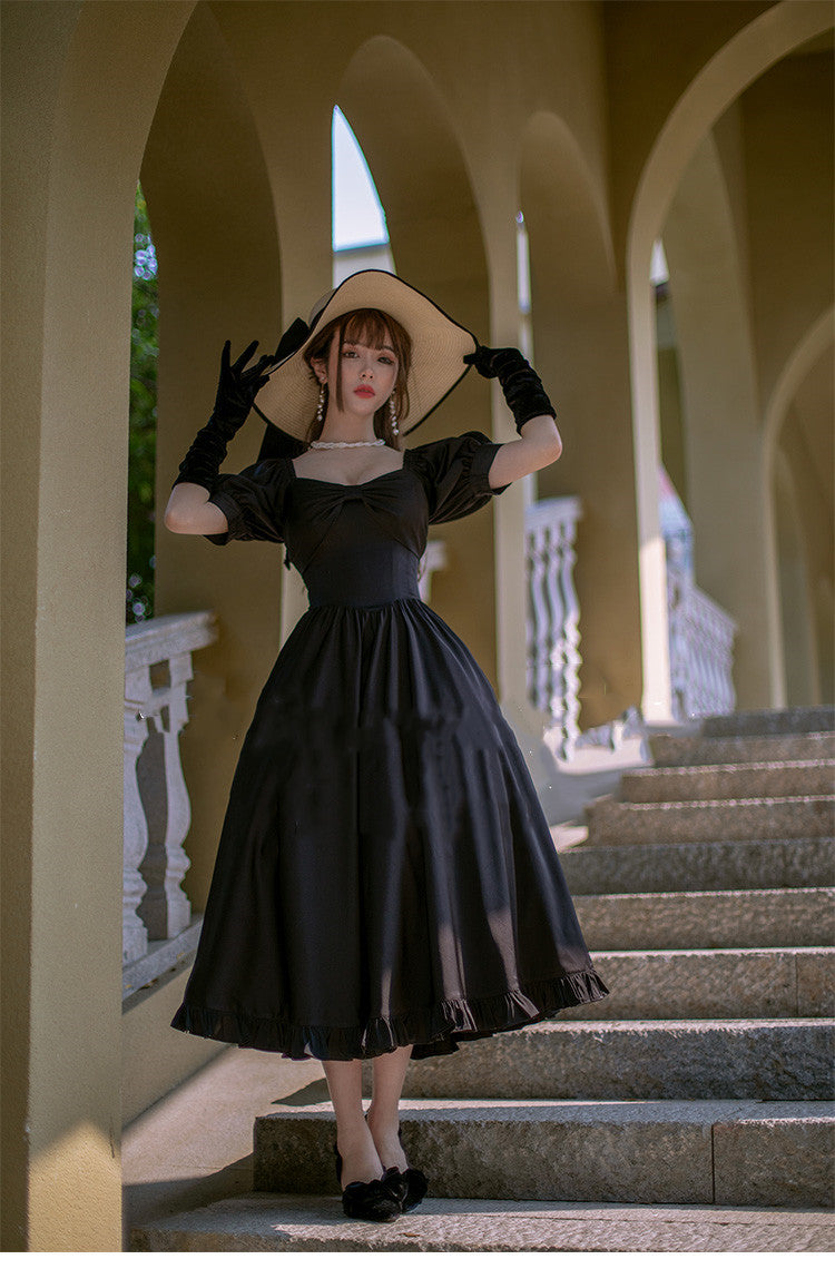 Beleganty~Miss Rebecca~Pure Color Elegant Lolita OP Dress 204:65487