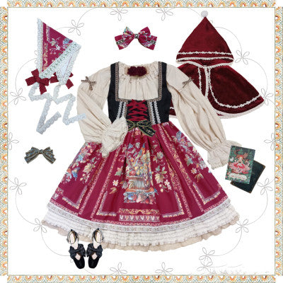 Miss Point~Praise of Abundance~Bavarian Velvet Lolita Jumper Dress (2XL L M S XL XS) 3696:22461