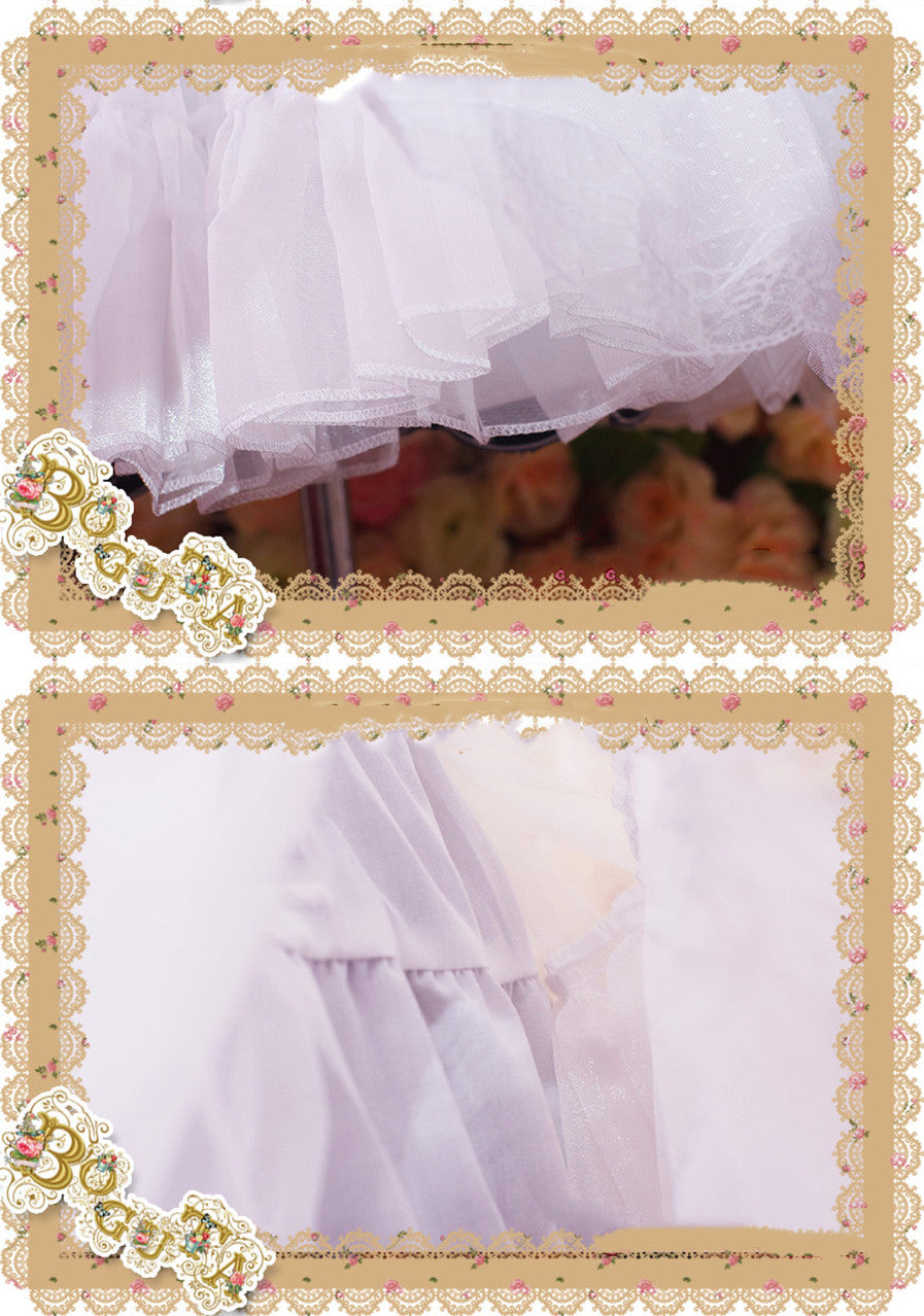Boguta - A-line Casual Lolita Pure Lace three-layers Petticoat