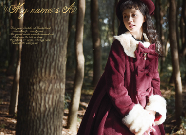 Unideer - Casual Lolita Winter Wool Down Coat Multicolors 8538:93658