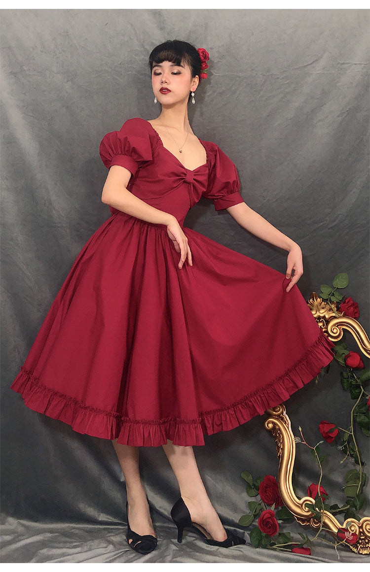 Beleganty~Miss Rebecca~Pure Color Elegant Lolita OP Dress 204:65501