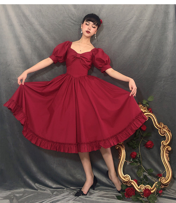 Beleganty~Miss Rebecca~Pure Color Elegant Lolita OP Dress 204:65507