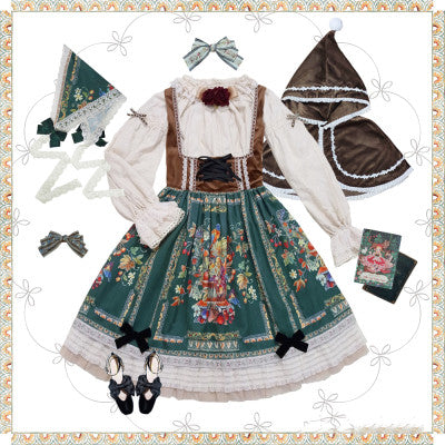 Miss Point~Praise of Abundance~Bavarian Velvet Lolita Jumper Dress (2XL L M S XL XS) 3696:22463