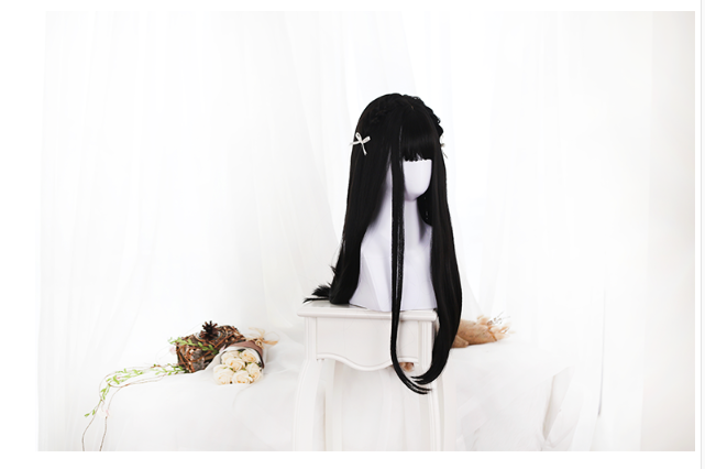 Dalao Home - Lolita JaneNye 65cm Straight Wig Black