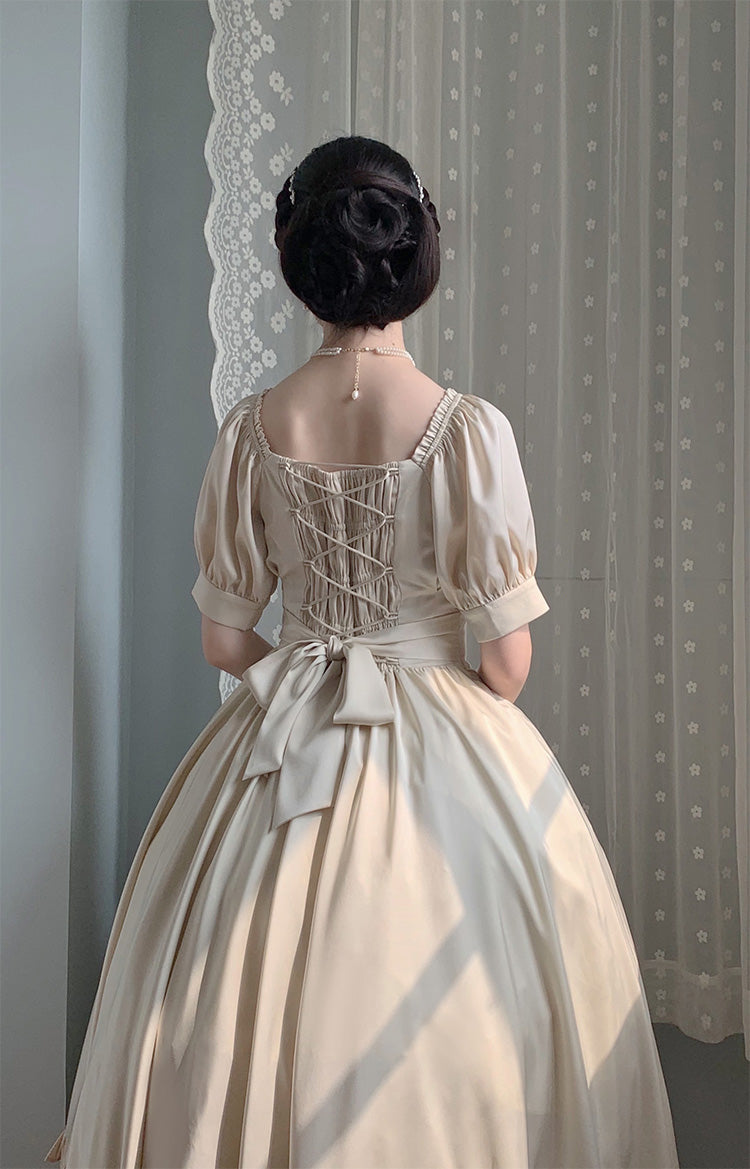 Beleganty~Miss Rebecca~Pure Color Elegant Lolita OP Dress 204:65523