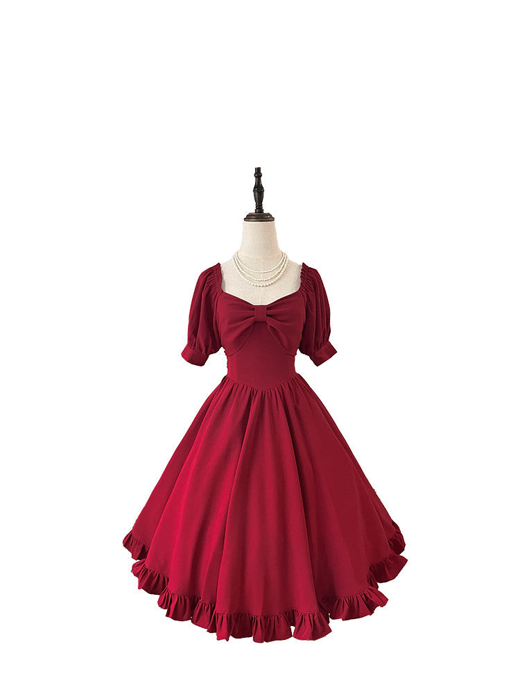 Beleganty~Miss Rebecca~Pure Color Elegant Lolita OP Dress 204:65533