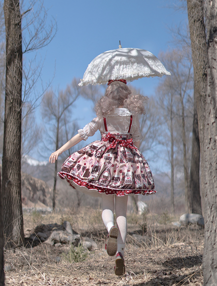 Confession Balloon - Sweet Lolita Chocolate Kawaii Daily Lolita JSK
