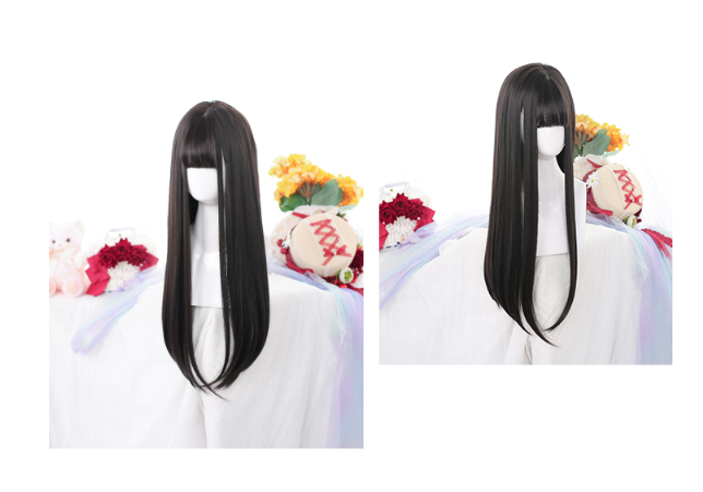 Dalao Home - Lolita JaneNye 65cm Straight Wig Black