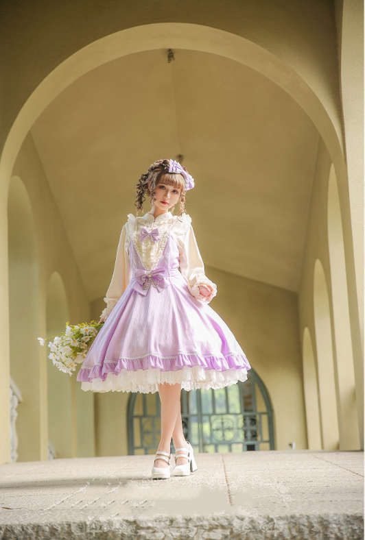 Strawberry Witch - Midsummer Star - Foil Printing Lolita JSK Dress Solid Color