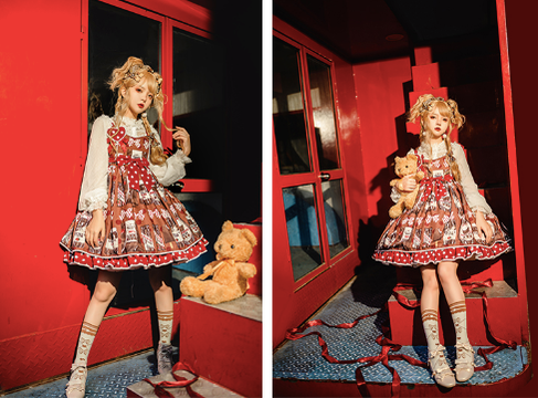 Confession Balloon - Sweet Lolita Chocolate Kawaii Daily Lolita JSK