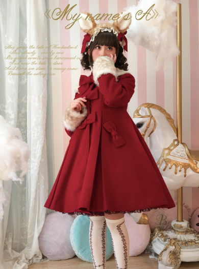 Unideer - Casual Lolita Winter Wool Down Coat Multicolors