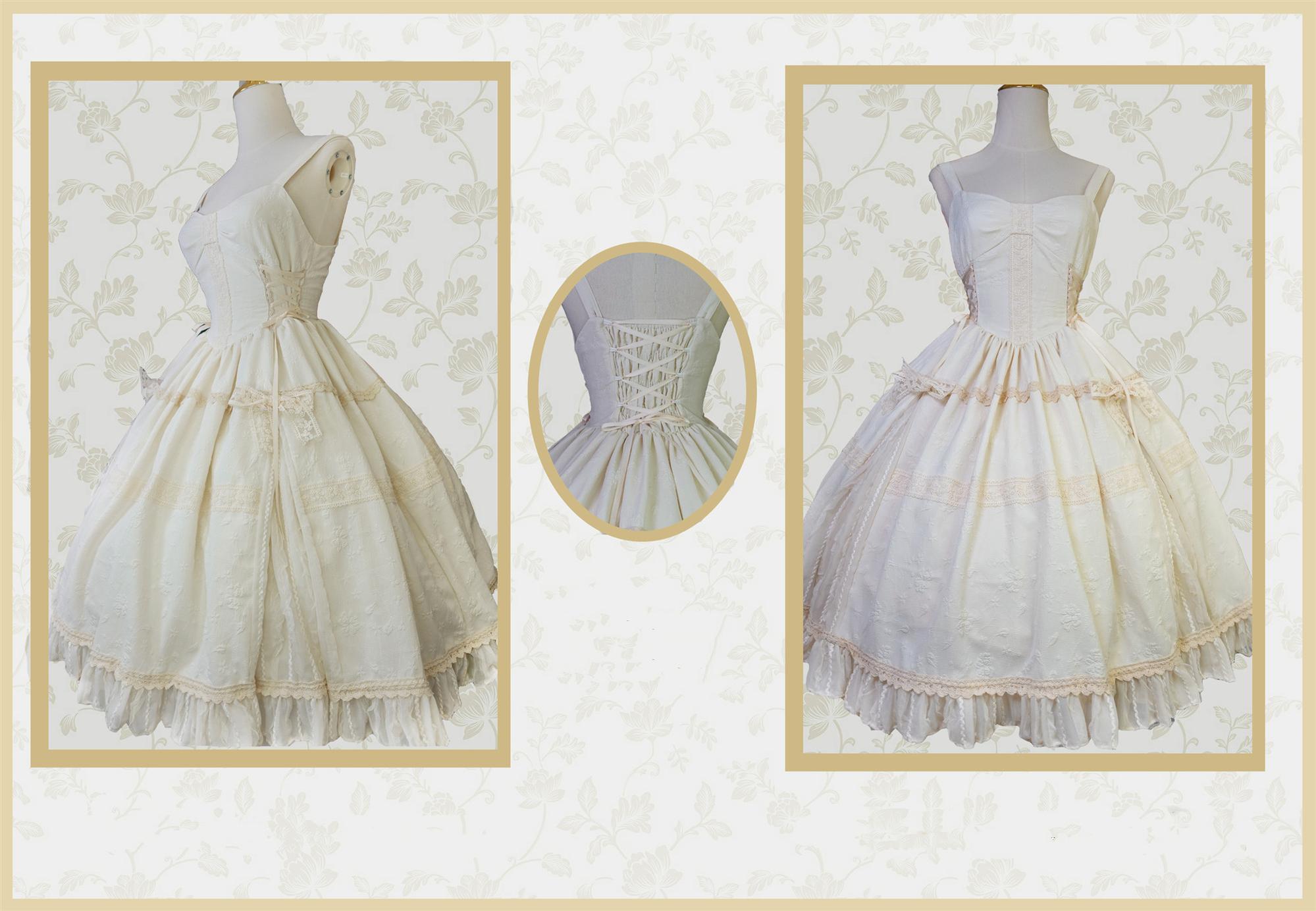 (Buyforme)White Tea Story~Elegant Black and White Lolita JSK and Blouse 13994:174930