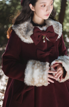 Unideer - Casual Lolita Winter Wool Down Coat Multicolors