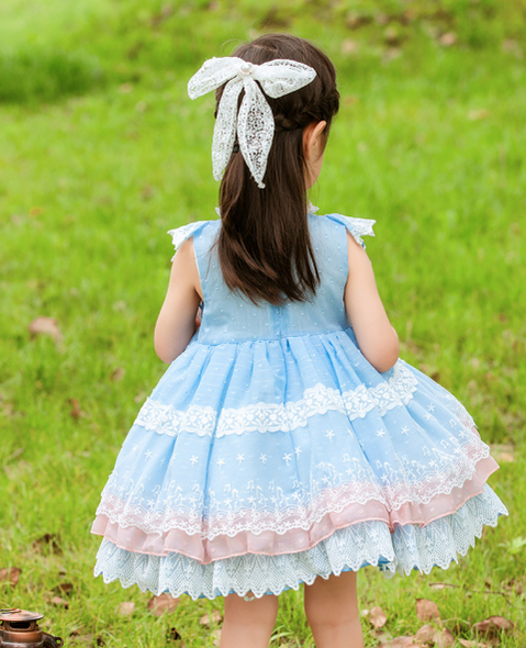 Kid Lolita Light blue Puffy JSK Dress   