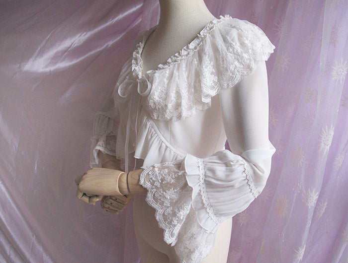 Yilia - Sweet Shell Lolita Chiffon Blouse