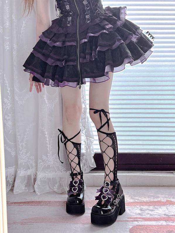 Sheep Puff - Sweet Lolita Heel Punk Platform Shoes