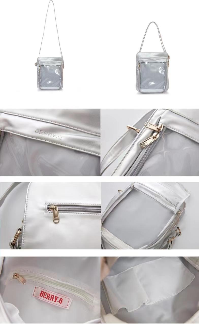 BerryQ - Casual Lolita Transparent Crossbody Ita Bag
