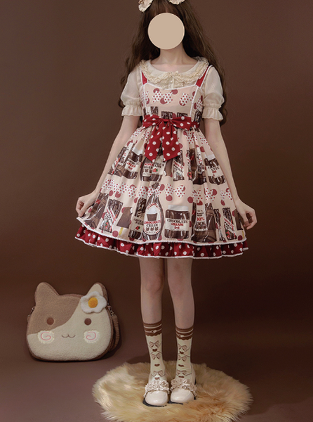 Confession Balloon - Sweet Lolita Chocolate Kawaii Daily Lolita JSK