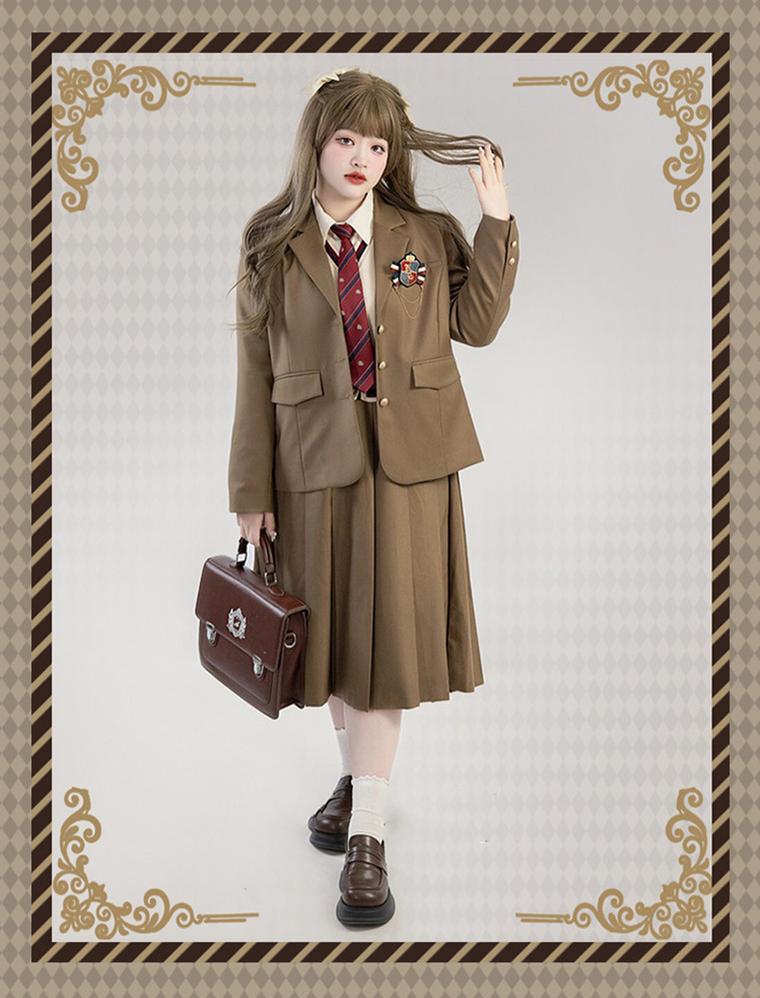 Yingtang - Plus Size Lolita JK Suit Royal College Vintage