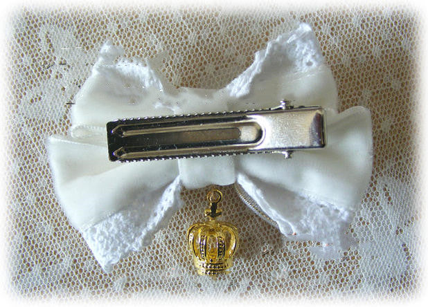 Foxcherry-Sweet Lolita Bow Lace Hairclip Multiple Colors