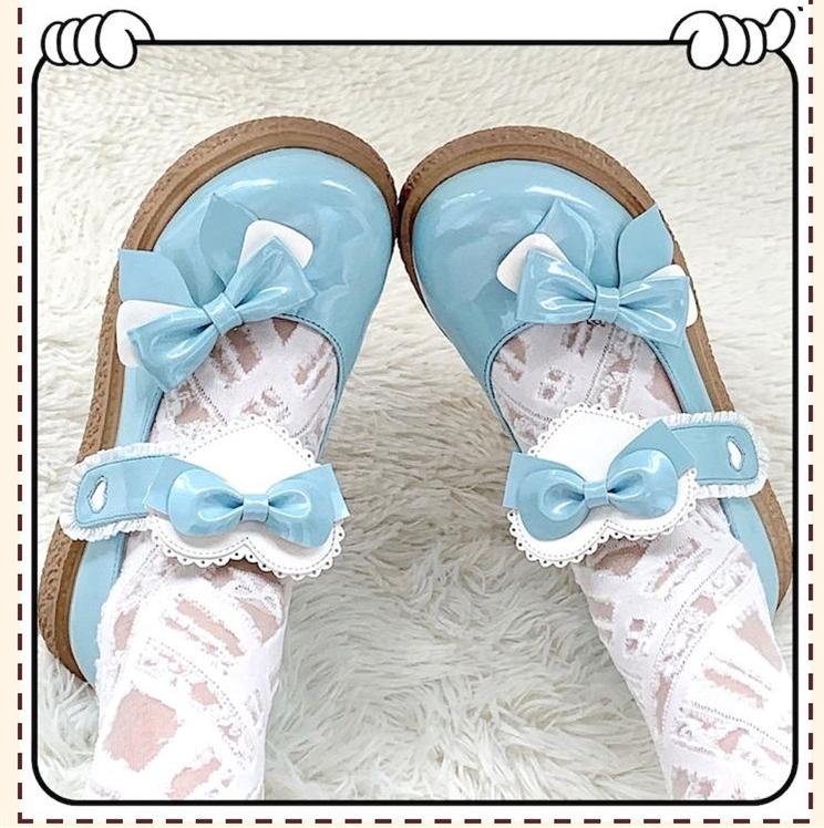 (Buyforme)Lixing Luo~Cute Milkmaid Round Toe Multicolor Lolita Shoes 12250:137248