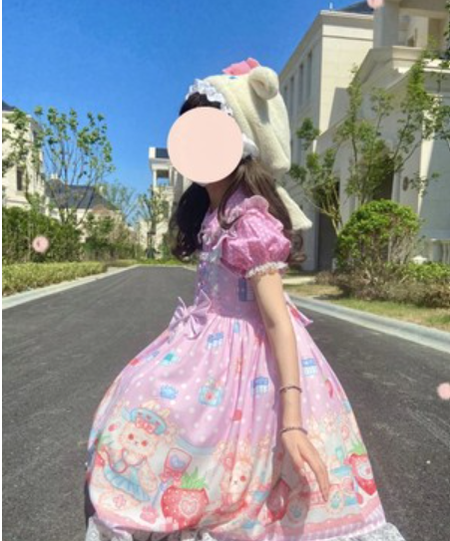 Night Never Sleeps - Kawaii Lolita Printed JSK Dress S Purple JSK