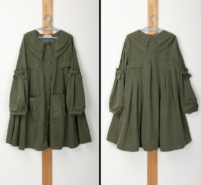 Forest Wardrobe - Country Lolita Warm Lovely Coat Multicolors S dark green