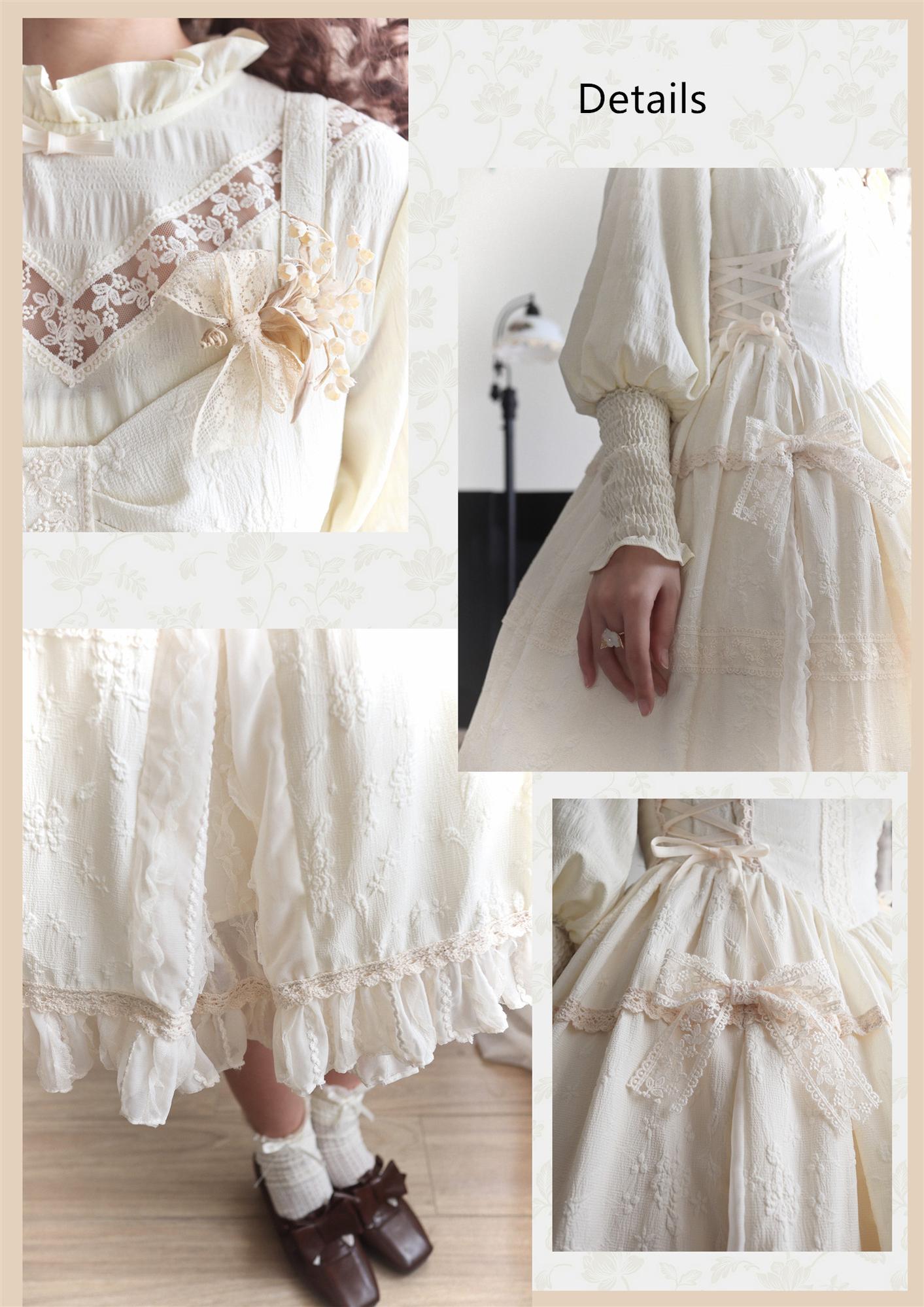 (Buyforme)White Tea Story~Elegant Black and White Lolita JSK and Blouse 13994:174928