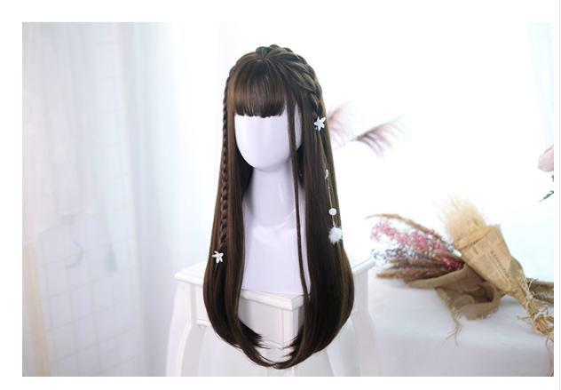 Dalao Home - Lolita JaneNye 65cm Straight Wig Black