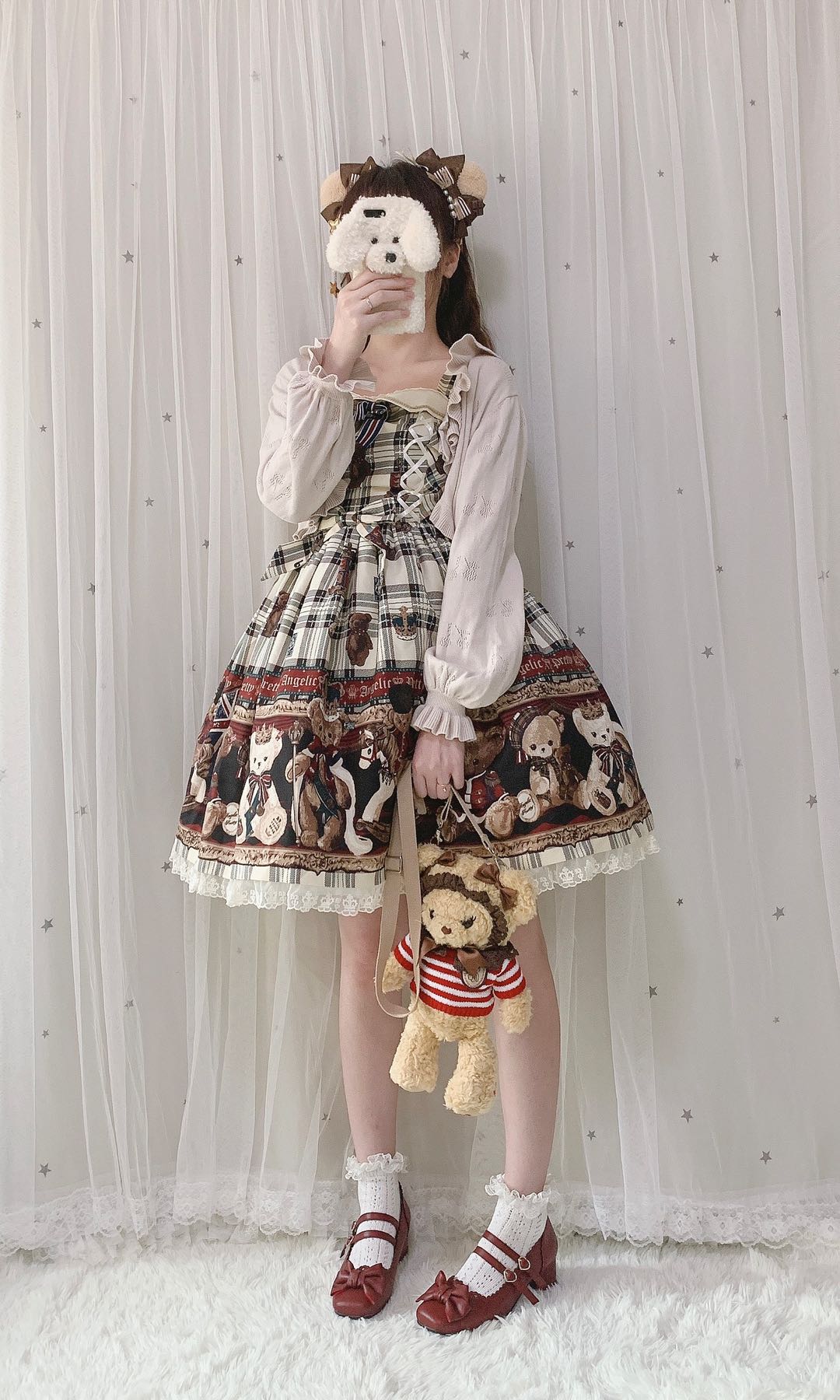 Little Dipper - Sweet Lolita Coat Long-sleeved Cotton Cardigan 4470:11169