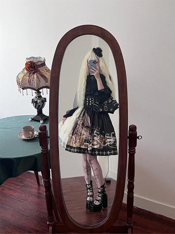 (Buyforme) Pure Tea For Dream~Cross Buckle Punk Lolita Shoes 6870:74032