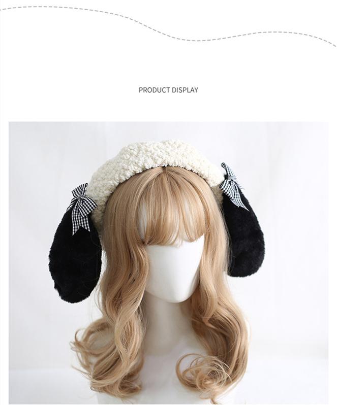Xiaogui - Kawaii Pachocco Dog Ear Round Lolita Beret
