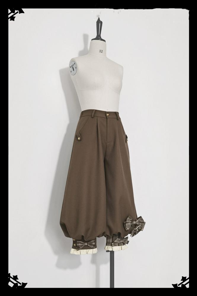 Princess Chronicles - Secret Morning Post - Coffee Retro Ouji Lolita Vest Set (2XL L M S XL) 6744:73652
