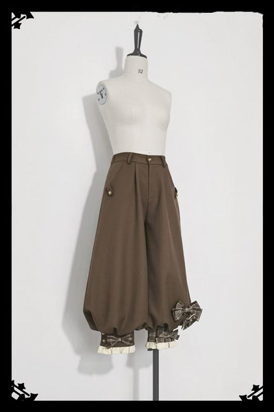 Princess Chronicles~Secret Morning Post~Coffee Ouji Lolita Vest Set S cropped trousers (pre-order) 