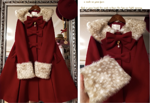 Unideer - Casual Lolita Winter Wool Down Coat Multicolors