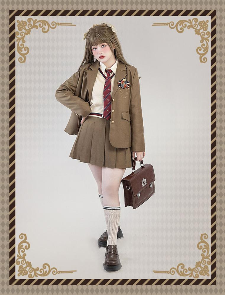 Yingtang - Plus Size Lolita JK Suit Royal College Vintage