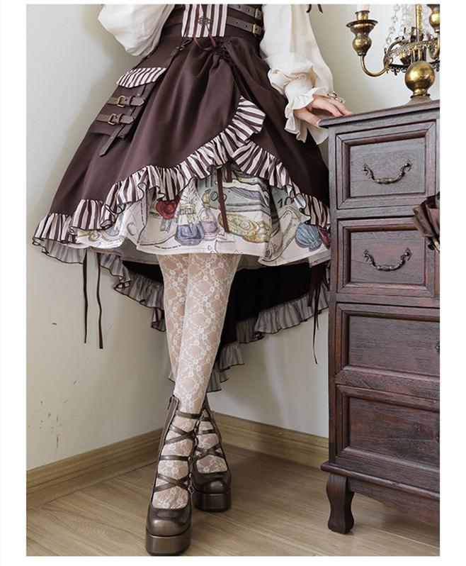 (Buyforme) Pure Tea For Dream~Cross Buckle Punk Lolita Shoes 6870:74050