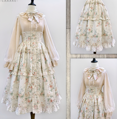Kencrlo - Dim Moonlight - Classic Lolita Chiffon Yarn Inner Blouse (L M S XL) 7434:80208