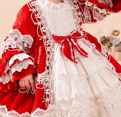 Kid Lolita Winter Velvet Dress   