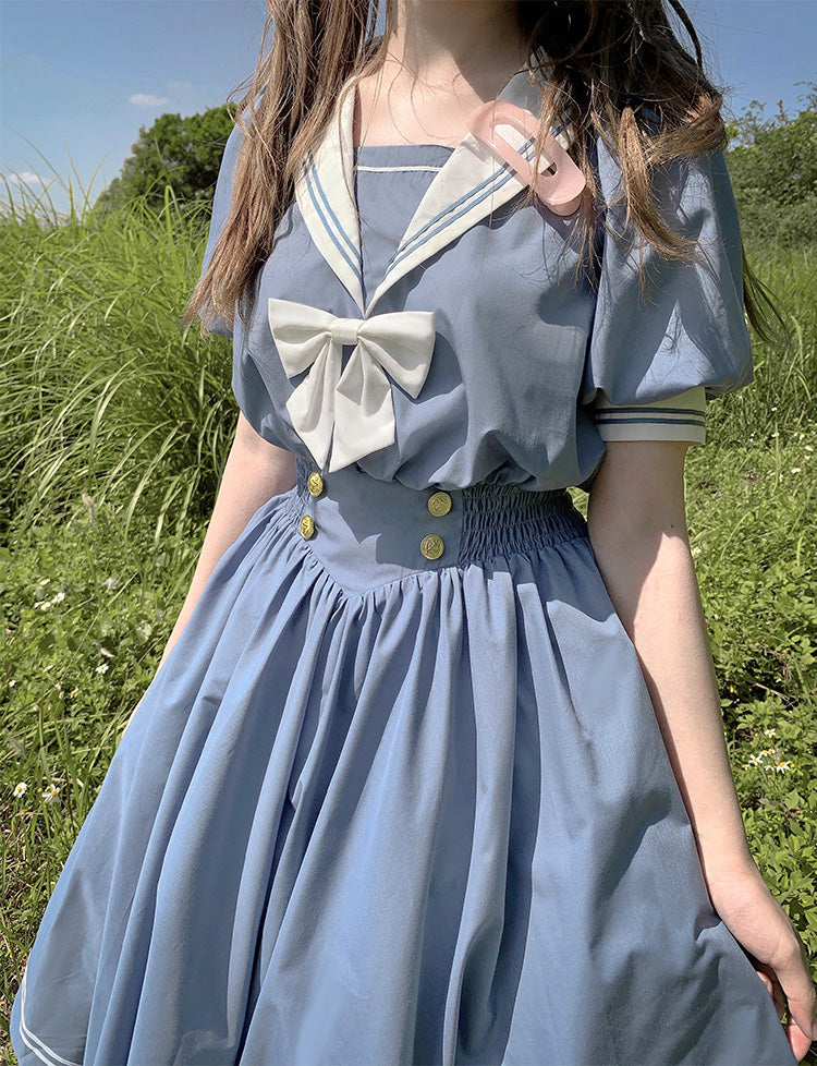 Beleganty~Sea and Wind~Retro Sailor Lolita OP Dress Version 1.0   