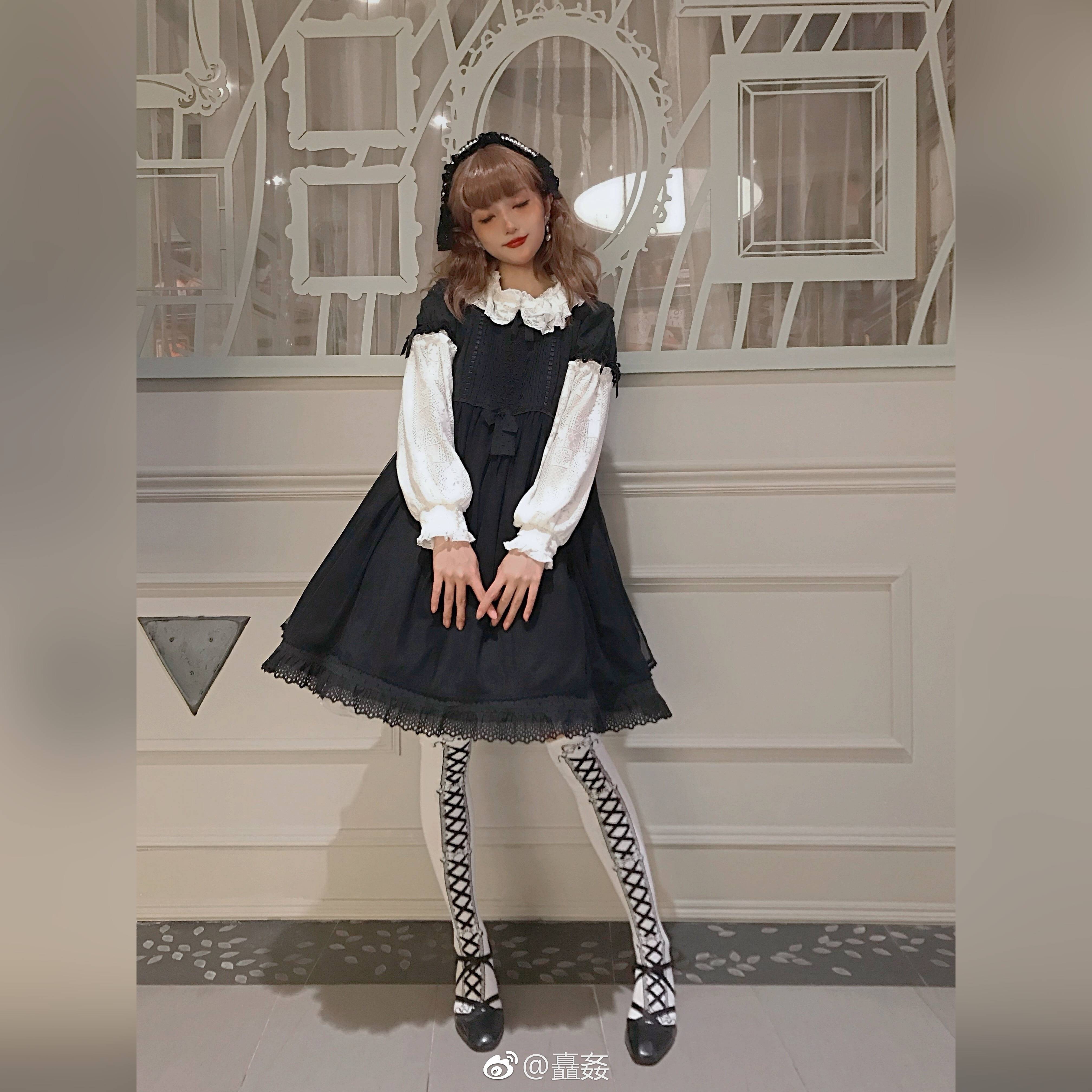 Red Maria - Ribbon Doll Cotton Lolita Tights
