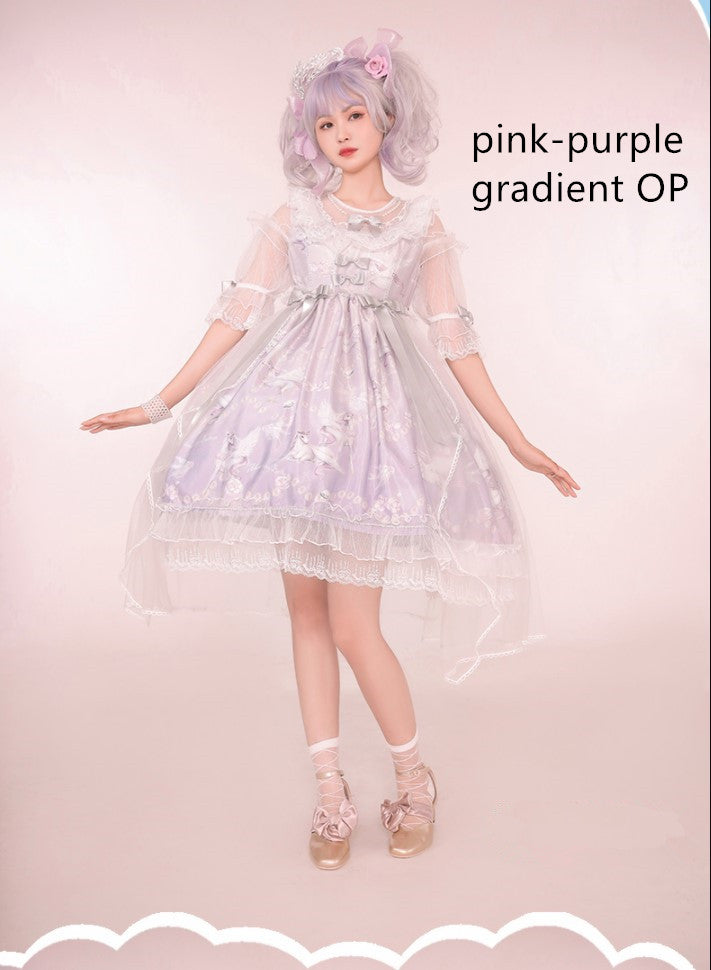 Confession Balloon - Unicorn - Sweet Lolita Dress and blouse Multicolors (OP / L M S) 6182:545